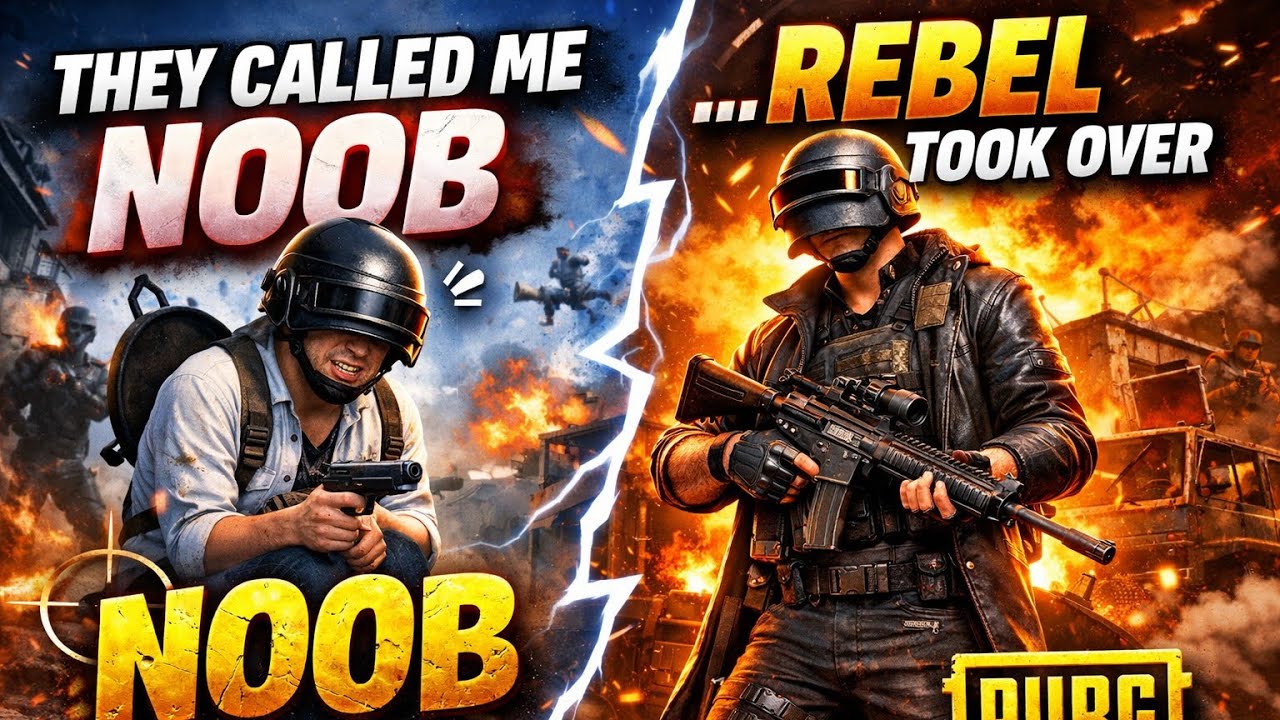 They Called Me Noob ... Rebel Took Over 😌 PUBG 