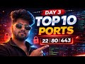 Top 10 Ports Hackers Target | 22 | 80 | 443 Explained | Cybersecurity Day 3