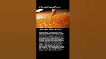 ASMR Honey Keyboard Prompt 🍯⌨️ Trending ASMR Veo 3 prompt #ai #aiart #asmr #asmrsounds