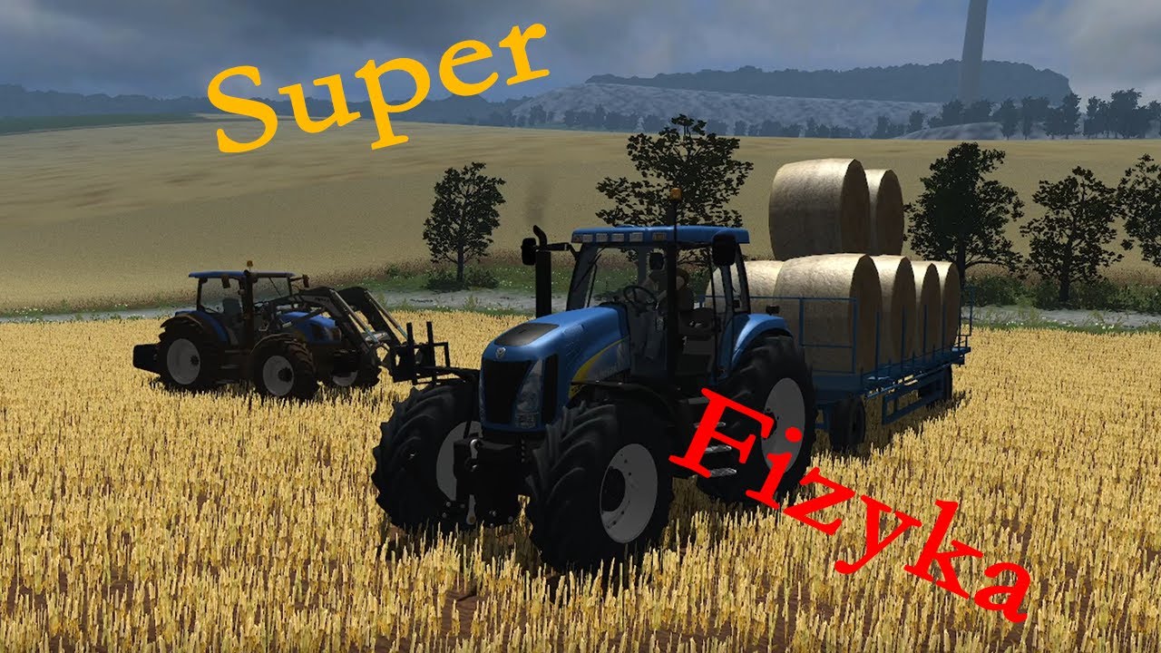 Zwożenie bel-LS11 (przedstawienie fizyki w tym Farmingu🤣)