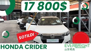 HONDA CRIDER  17800$ MONZADAN ZOR EKAN!!! HARIDORGA OMADLI BARABAN nasib qildi!!! TEL +998903495267