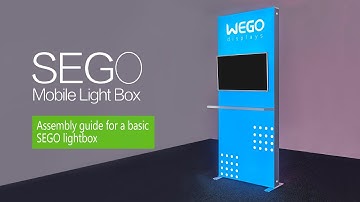 【SEGO 120】The basic unit details for SEGO lightbox trade show booth.