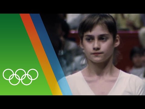 Nadia Comaneci&#039;s perfect 10 | Epic Olympic Moments