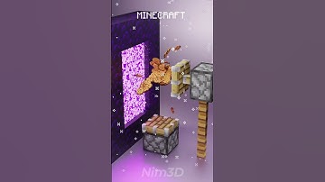 Minecraft Vs Real Life in the Nether🔥#blender3d #3dart #3danimation #minecraft