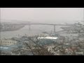 石巻市に押し寄せる津波