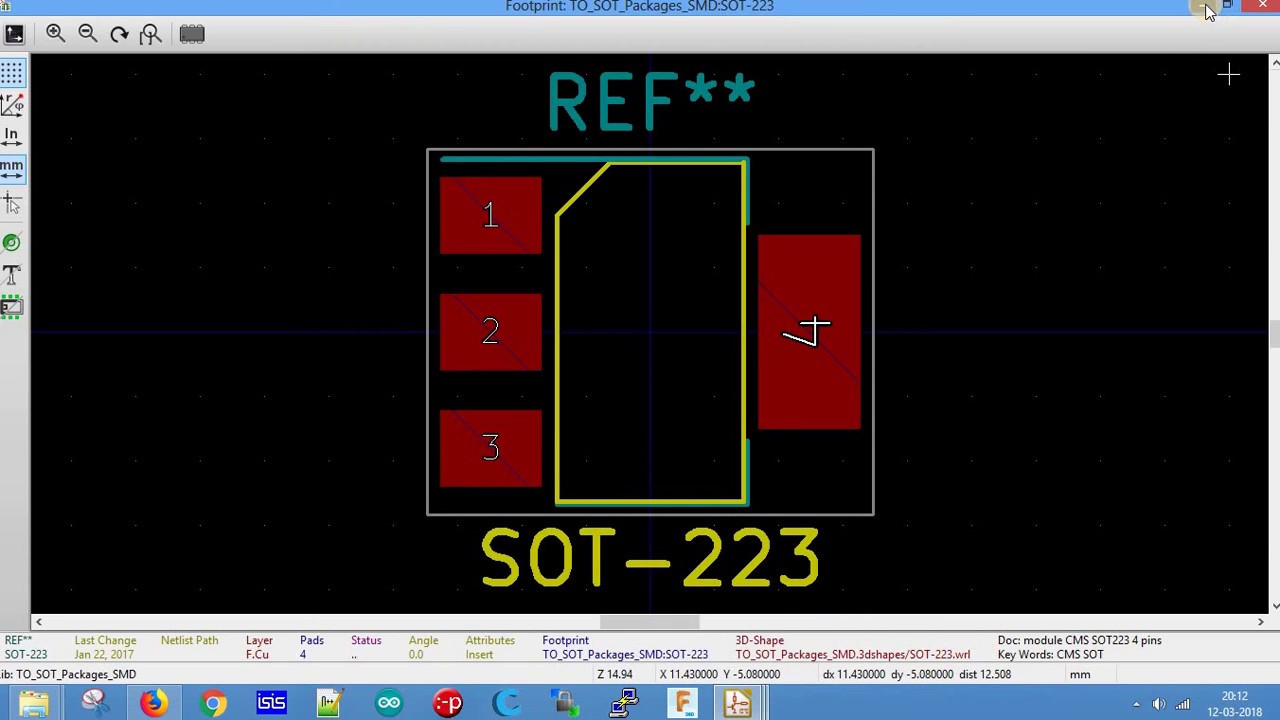 Part4 kicad Footprint: Security System Project