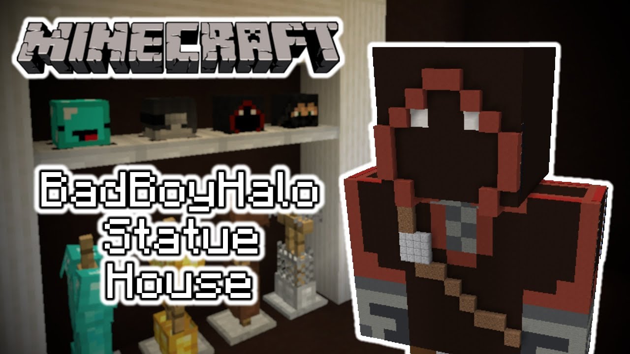 BadBoyHalo Statue House - Minecraft Build Showcase - YouTube.