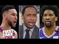 Stephen A.'s problem with Brett Brown predicting a championship for Embiid & Simmons | First Take