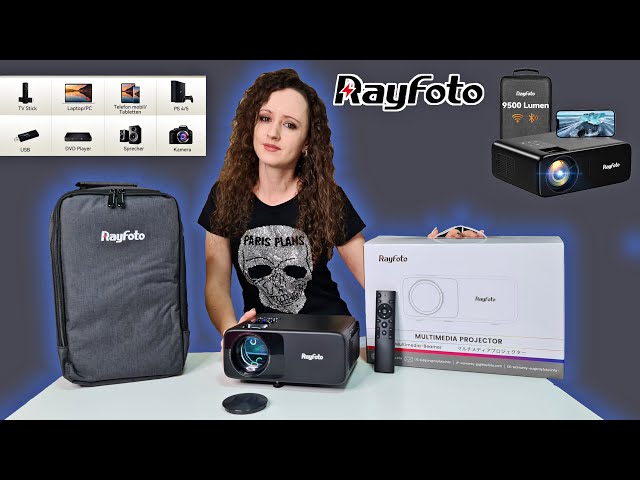 Rayfoto Projector RD-881/9500L/4k/1080HP/WiFi/Bluetooth - Unboxing