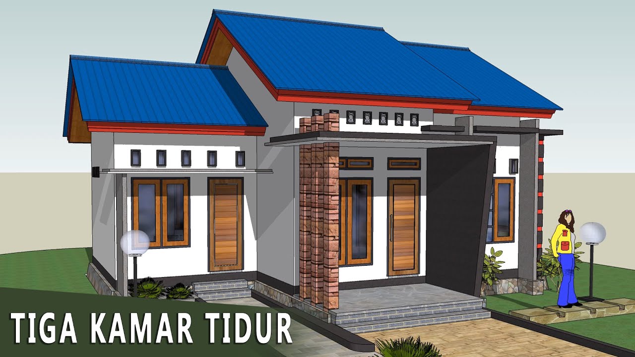  RUMAH  MINIMALIS  3  KAMAR  TIDUR 6x9  METER YouTube