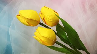 ABC TV | How To Make Tulip Paper Flower - Craft Tutorial