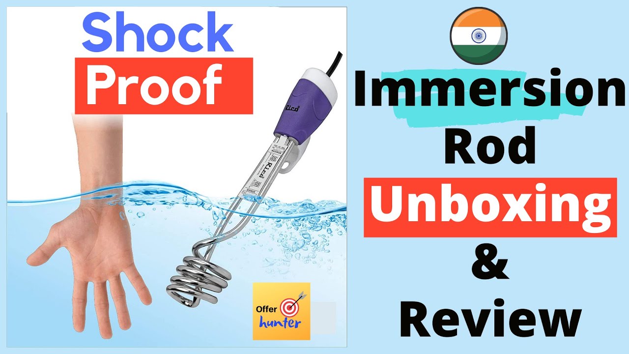 Rico Immersion Rod Water Heater Unboxing u0026 Review [1500 W] - YouTube