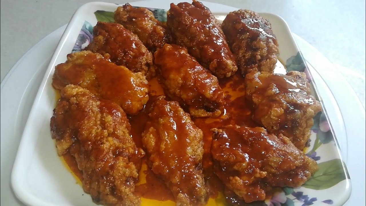 TANGY CHICKEN WINGS Spicy & Tangy Hot Wings Recipe Tangy Chicken