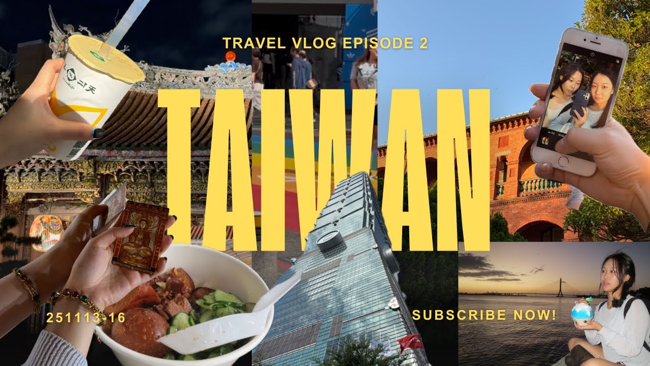 *TRAVEL VLOG* 3박 4일 대만 여행 ep2 I 타이중&타이베이 여행 I 서문홍루, 보피랴오 거리, 단수이, 홍마오청, 대만 카스테라, 용산사, 타이베이101, 시먼딩🇹🇼