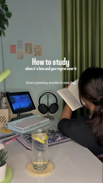 How to study one day before exam for passing marks 📚? #studytips #shorts