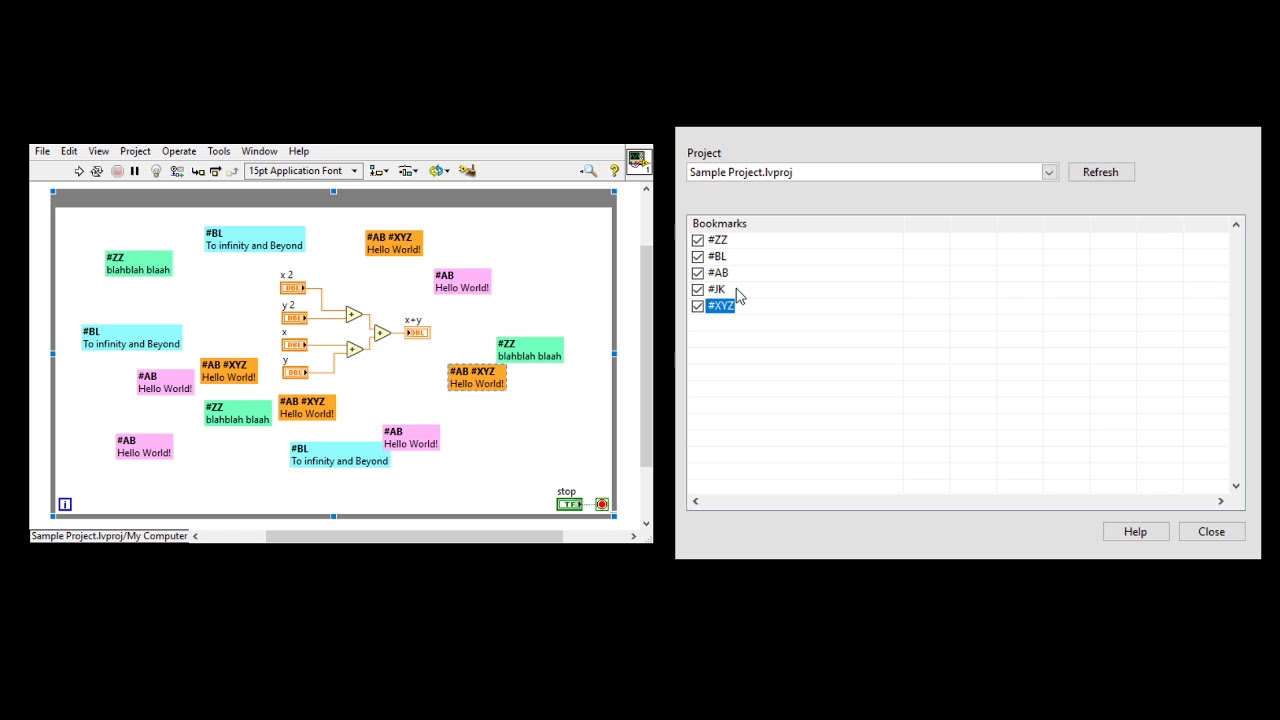 HIde NI LabVIEW Comments - Multiple Tags - YouTube