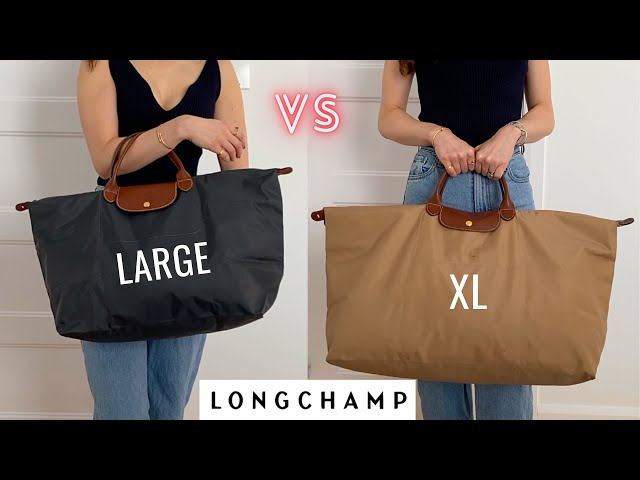 Longchamp pink Extra Large Le Pliage Green Travel Bag