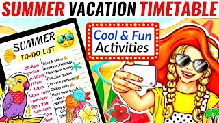 Celebrity 🌞😎SUMMER Holiday Routine |Summer vacation timetable | BEST TIMETABLE | Summer Hacks | COOL IDEAS!! Profile