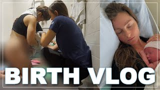 NATURAL BIRTH VLOG | Positive & Unmedicated Birth
