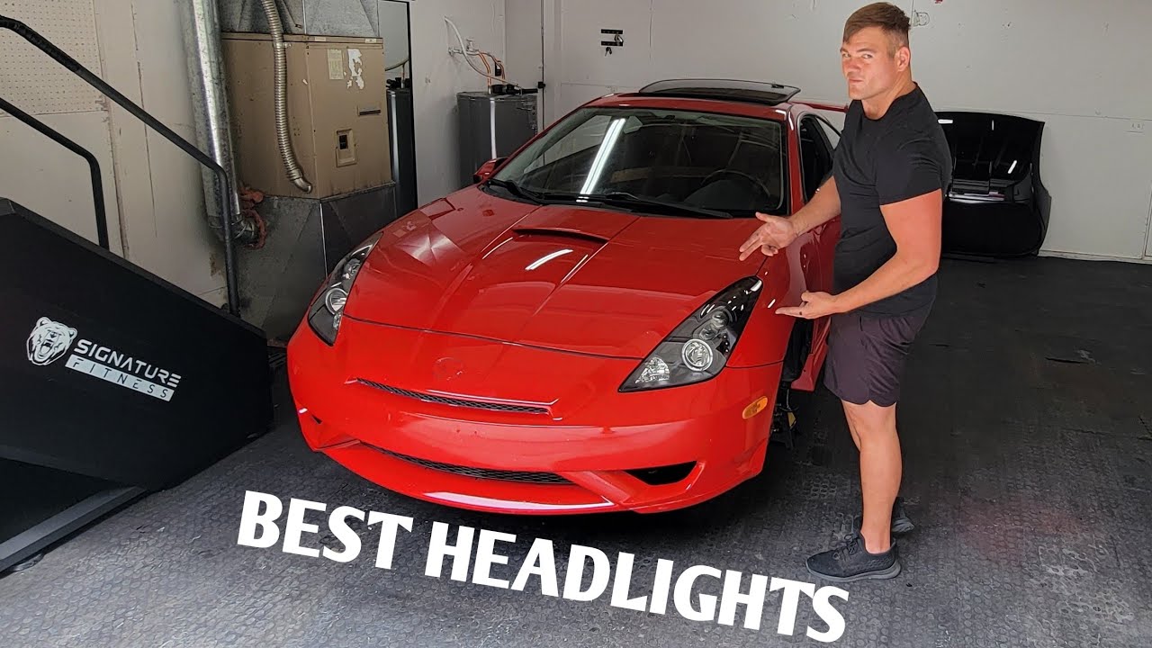 Toyota Celica GT-S ЛУЧШИЕ ФАРЫ УСТАНОВКА!