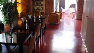Hotel Cas Ferrer Nou Hotelet, Alcudia old town, Mallorca, view of lobby and outside patio area.