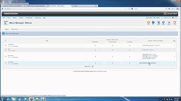 Menus Part 1 - Create a new menu and associated menu module on Joomla 2.5x