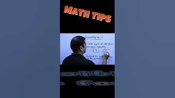 Math Tips and Tricks | What is the divisibility rule for 11 #shorts 2022
