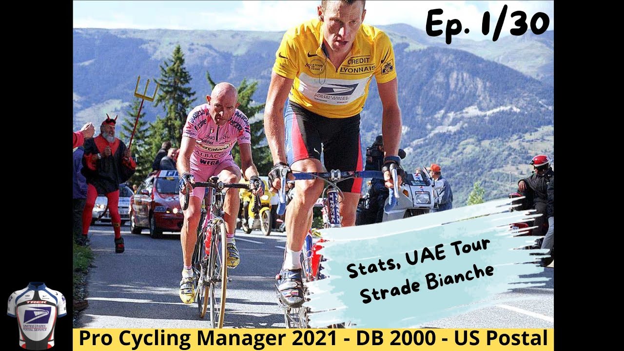 Pro Cycling Manager 2021 database 2000 US Postal - Stats, equipos, UAE Tour y Strade Bianche