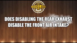 Does enabling the Glowforge Air Filter Attached turn of the front air intake?