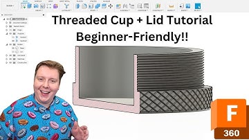 Sleek 3D Printed Screw-Top Container - Easy Fusion Tutorial