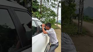 A car full of strange things inside