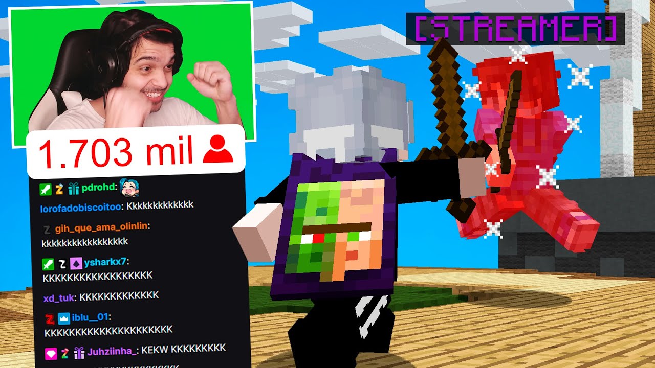 TELEI UM STREAMER E IRRITEI ELE USANDO HACK