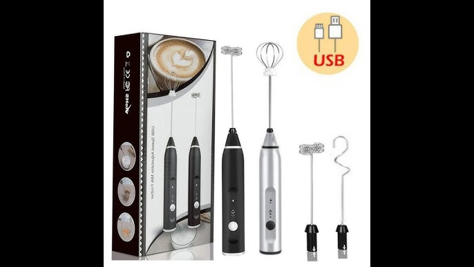 ElitaPro ULTRA Milk Frother with DOUBLE WHISK with Detachable EGG BEATER! 