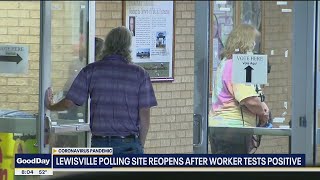 Voting location back open after worker tests positive for COVID-19