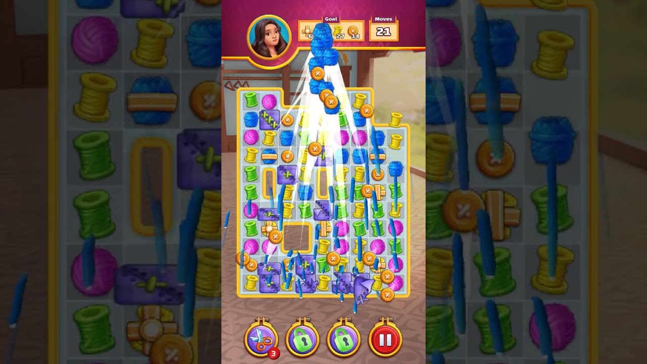 Cotton Match level 40 No Boosters - Match 3 Game 