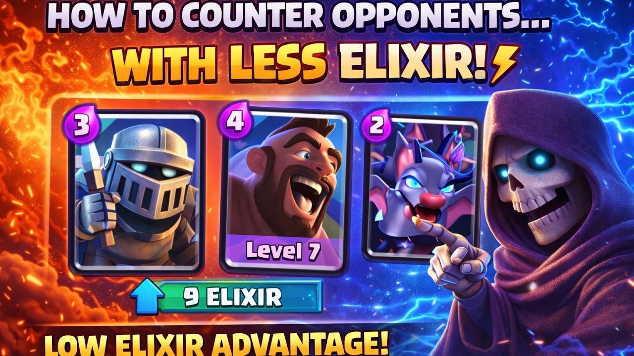Elixir Counter How to Counter Opponents with Less Elixir! ⚡ Clash Royale - YouTube