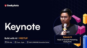 AI Agents & the Future of Thinking Machines | Keynote by Rakesh | Build With AI Meetup | GeekyAnts