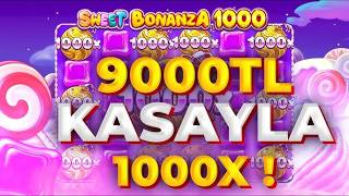 SWEET BONANZA KÜÇÜK KASA 🍭  9000 TL KASAYLA NASIL OYNANIR  🍭SLOT OYUNLARI REKOR ÖDEME 🍭