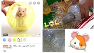 Pet Hamster Jogging Plastic Ball Exercise Ball Unboxing 49 Pesos From Shopee