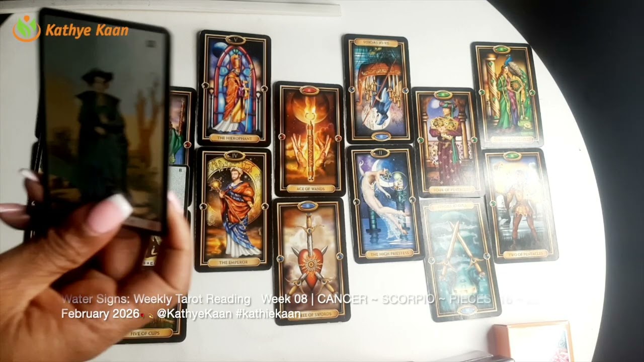 Water Signs: Weekly Tarot Reading   Week 08 | CANCER ~ SCORPIO ~ PIECES  16 ~ 22 February 2026🌹 💫