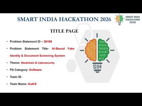 Al-Based Fake Identity & Document Screening System