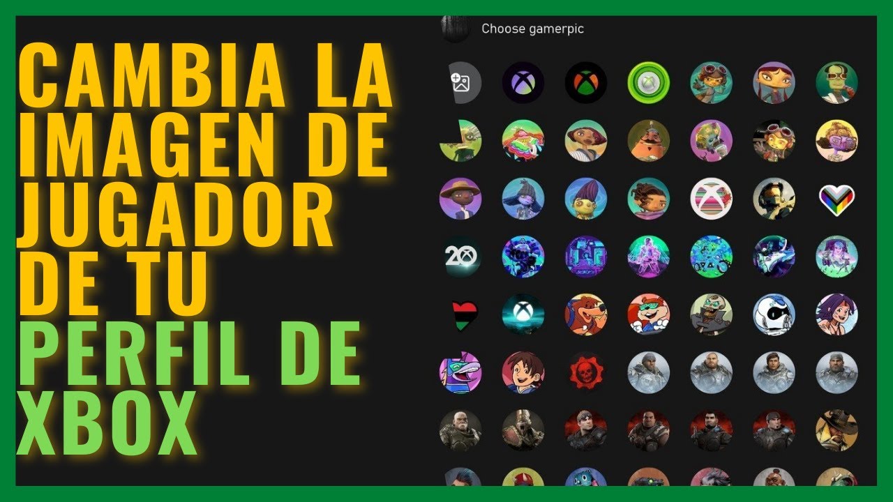 Como Cambiar la Imagen de Perfil en XBOX ONE SERIES 2023 - YouTube