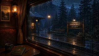 Rain on Train Window | Night Sleep & Study Sounds