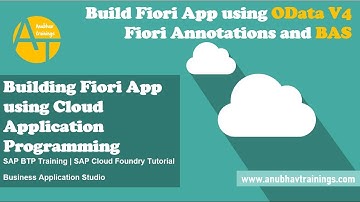 Build Fiori Elements Application on OData V4 - Business Application Studio | SAP BTP Training | CAPM