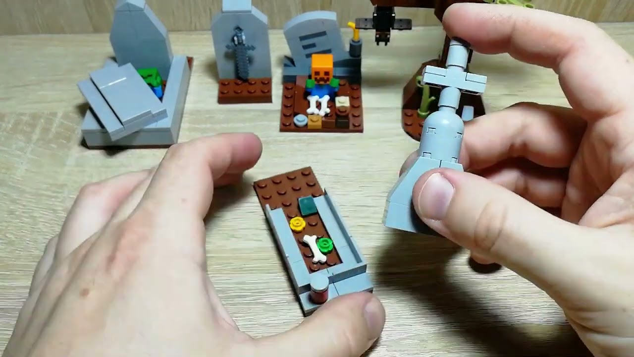 Lego HALLOWEEN SPECIAL Graveyard MOC for my Minecraft Village episode  7