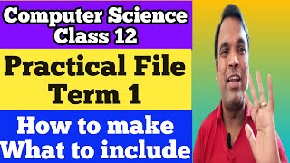 Practical File Term 1 Computer Science Class XII | Term 1 Practical File CBSE CS Class 12  2021-22