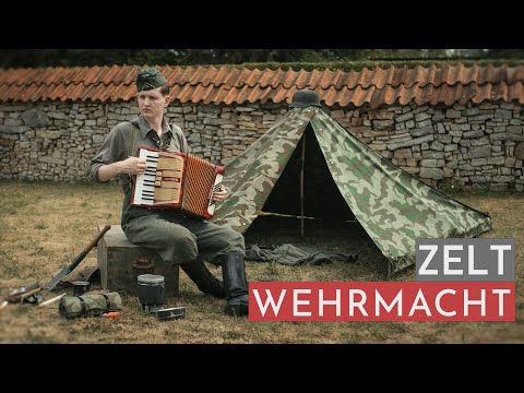 WEHRMACHT - Zelt aufbauen im Weltkrieg