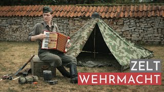 WEHRMACHT - Zelt aufbauen im Weltkrieg