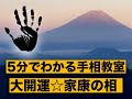 5分で分かる手相教室15（大開運の手相☆家康タイプ）