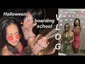 BOARDING SCHOOL VLOG | trick or treating, haunted house, scary movies! Ella Katherine